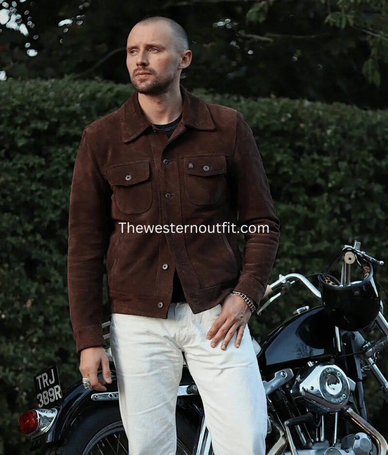 Gold Bison™ Brown Suede Jacket - Image 2