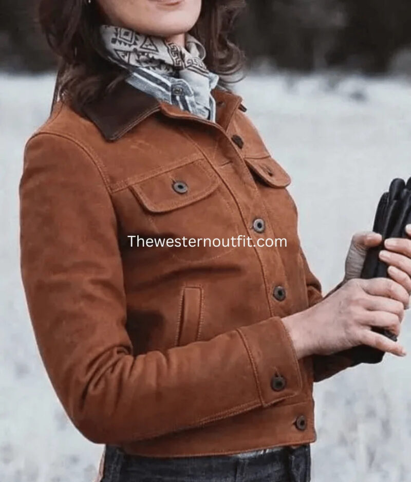Gold Bison™ Women’s Western Leather Jacket - Image 3