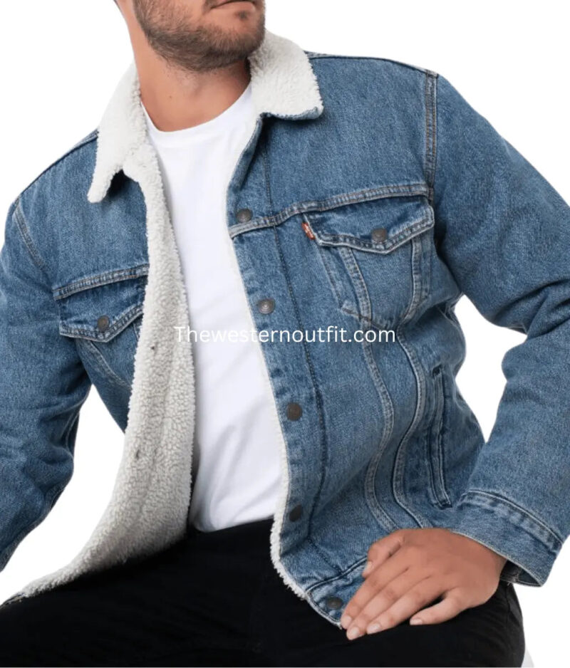 Yellowstone Kayce Dutton Blue Denim Jacket - Image 6