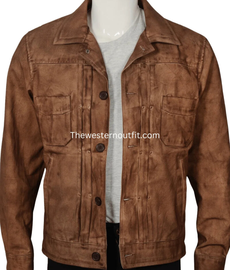 Yellowstone Series Kayce Dutton Waxed Cotton Jacket - Image 8