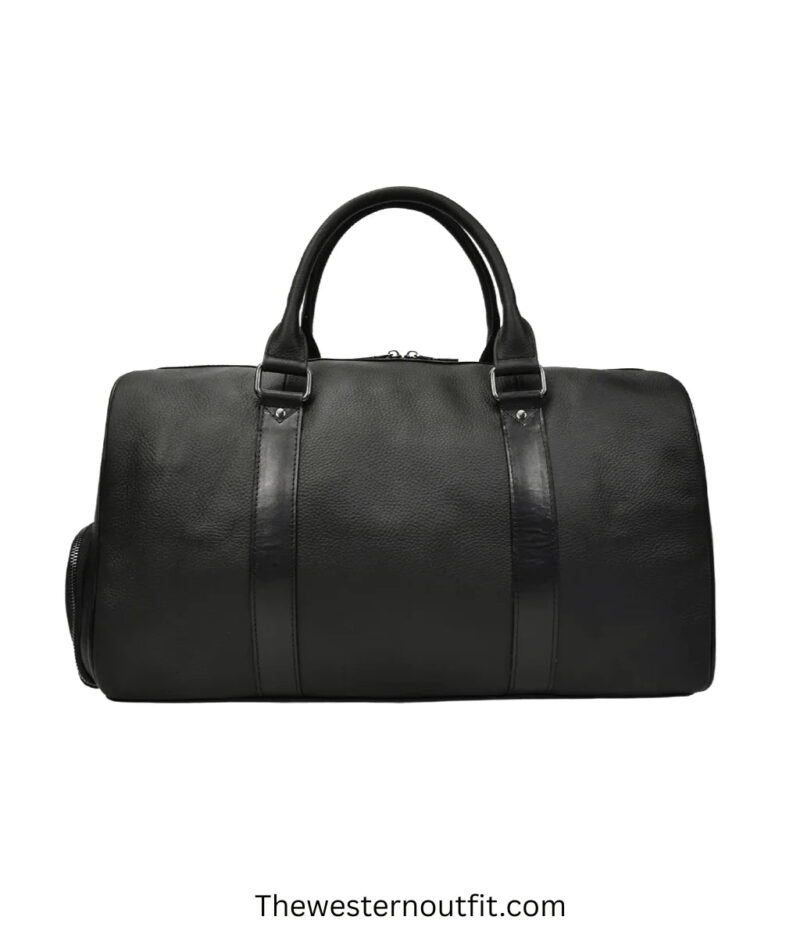 The Endre Weekender Vintage Leather Duffle Bag - Image 3