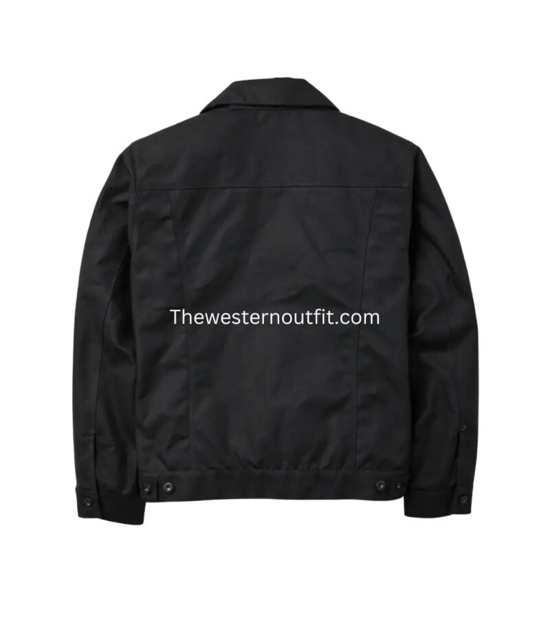 Rip Wheeler Black Cotton Jacket – Yellowstone Series - Image 7