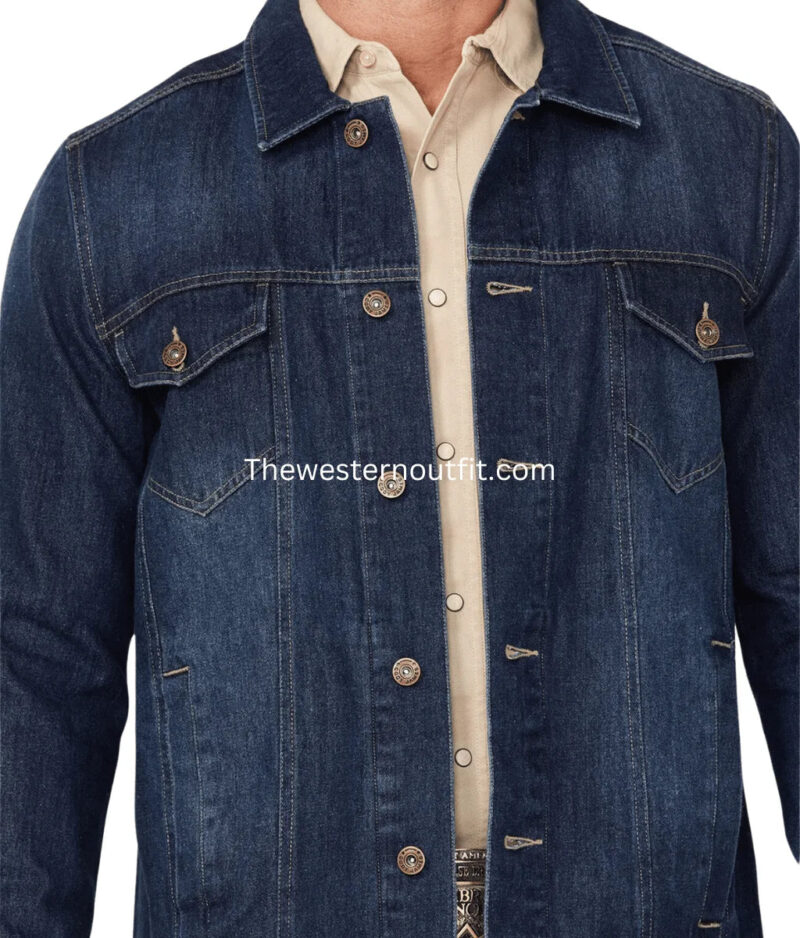 Houston Stylish Men's Unlined Denim Jacket - Image 3