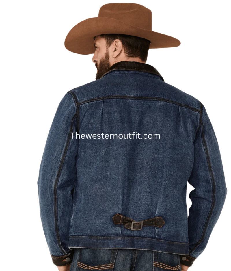 Classic Harmony Men’s Indigo Denim Jacket - Image 3