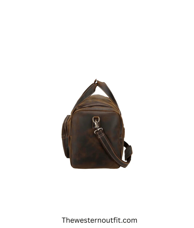 Cowhide Leather Duffle Bag - Image 5