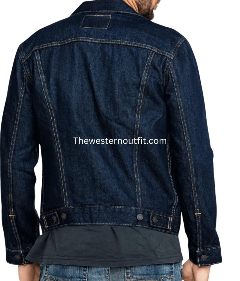 Bronco Indigo Trucker Denim Jacket - Image 3