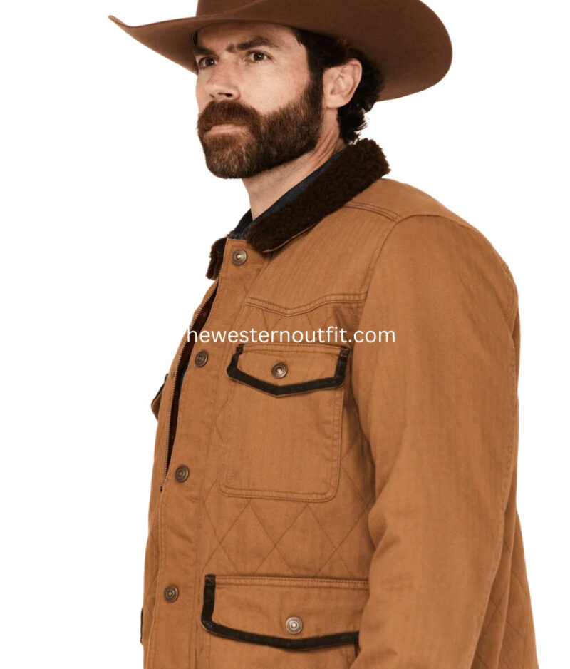 Blue Ranchwear Men's Ogden Flannel Lined Quilted Jacket - Image 3