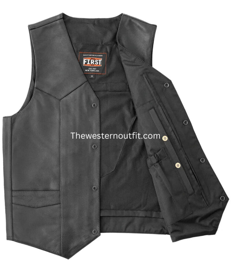 Eagle Leather Men's Texan Vest - Image 3