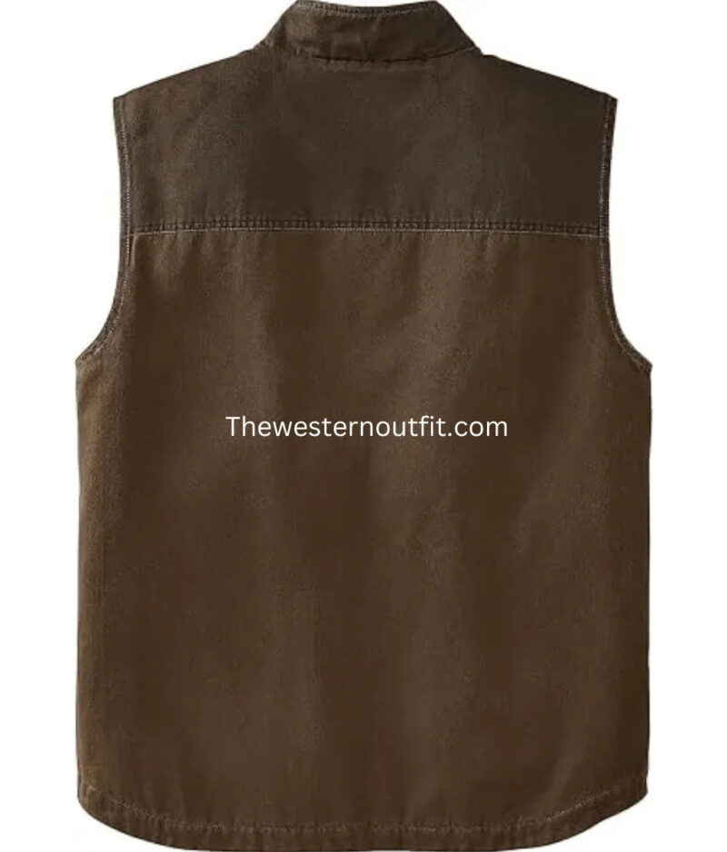 Men’s Classic Tough Buck Western Vest - Image 3