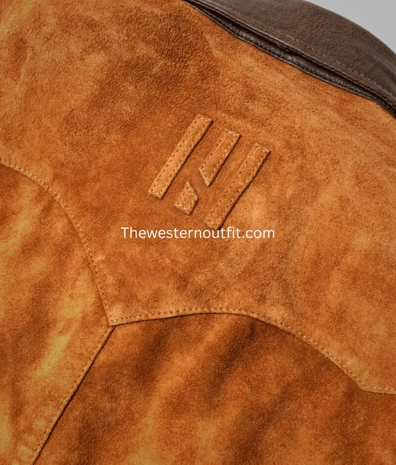 Western Design Brown Fringe Suede Cowboy Jacket for Men - Image 3