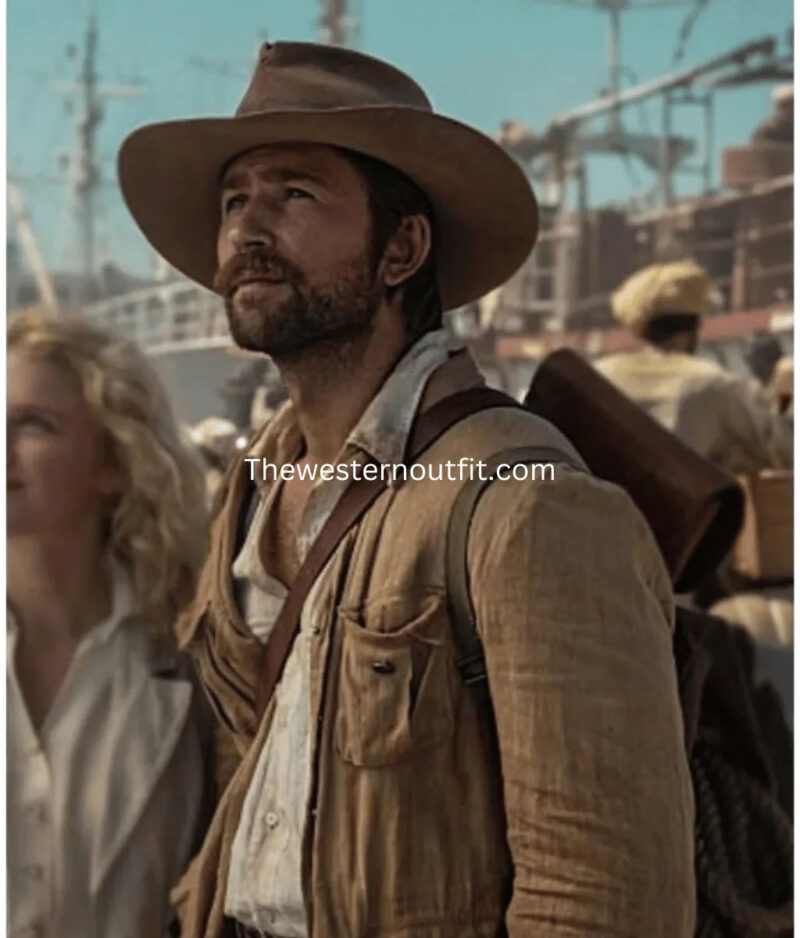 Yellowstone Series 1923 Spencer Dutton Vintage Beige Wool Jacket - Image 4
