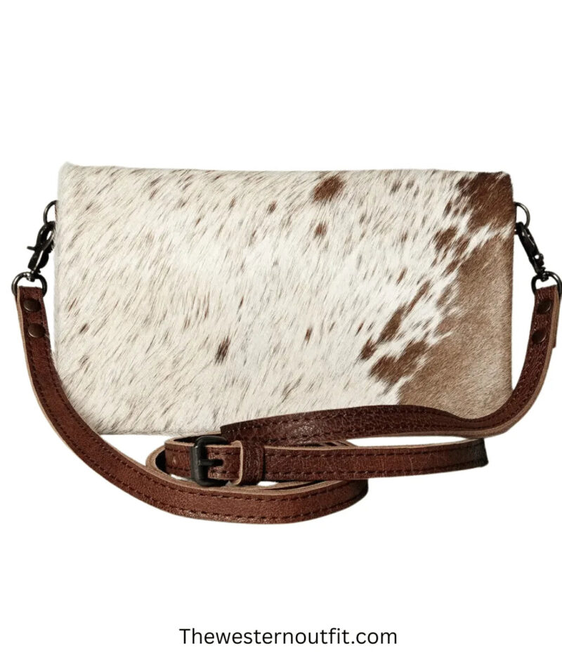 Cowhide Crossbody Adjustable Straps Leather Bag - Image 6