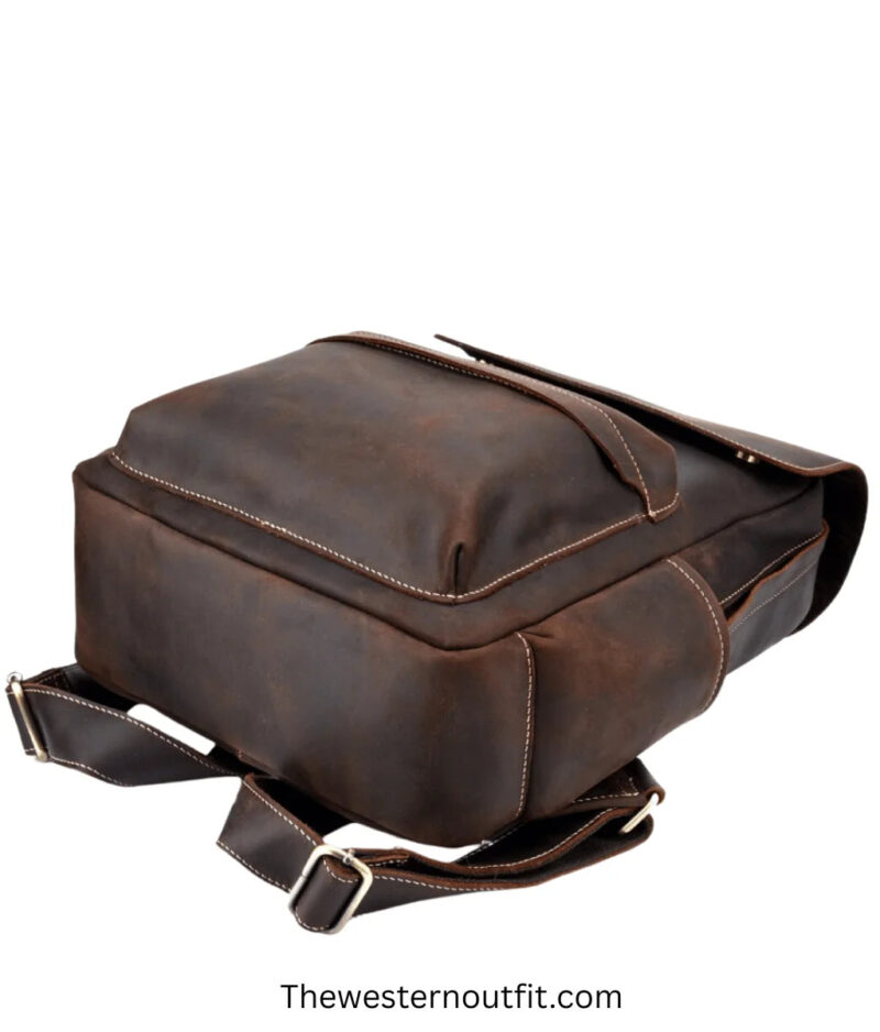 The Helka Backpack Genuine Vintage Leather Backpack - Image 4