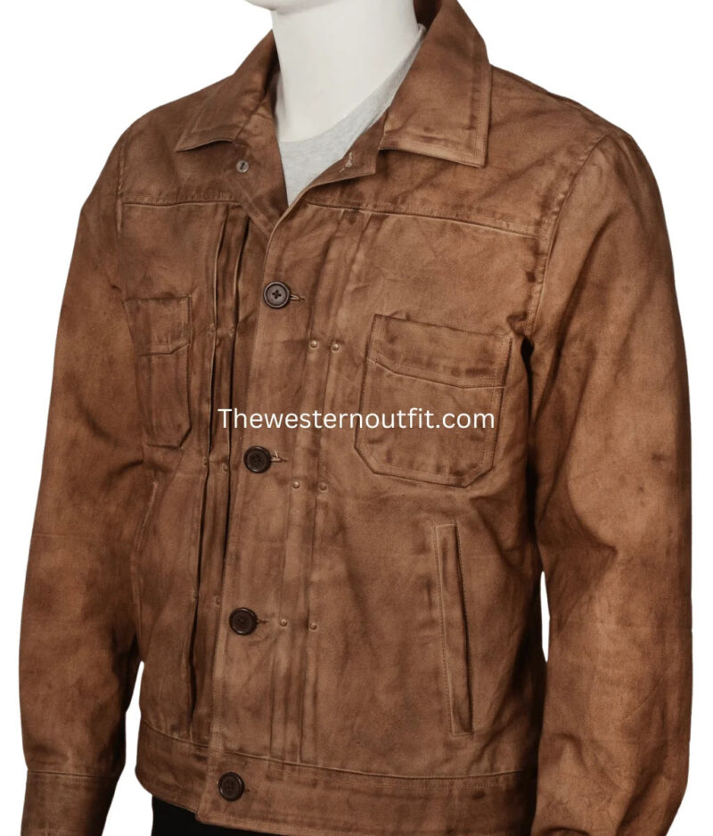 Yellowstone Series Kayce Dutton Waxed Cotton Jacket - Image 5