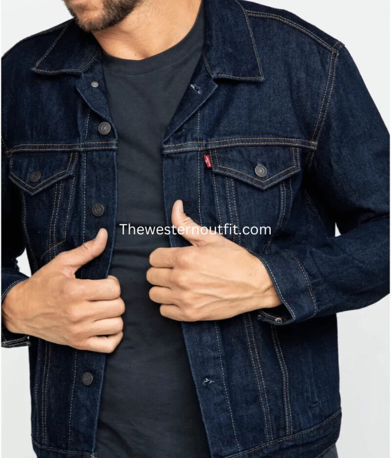 Bronco Indigo Trucker Denim Jacket - Image 4