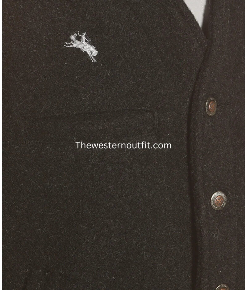 Wyoming Traders Men's Wyoming Wool Button Closure Vest - Image 4