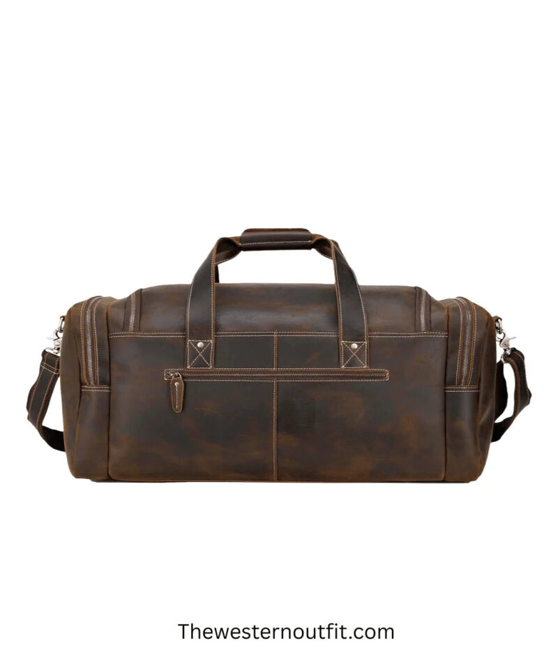 Cowhide Leather Duffle Bag - Image 7
