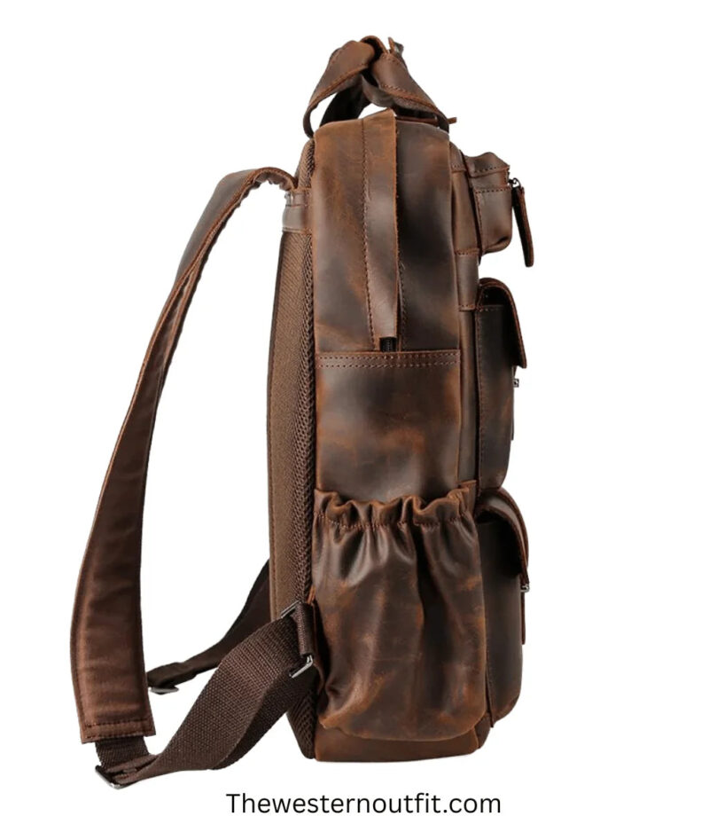 Shelby Backpack Handmade Genuine Leather Backpack - Image 4