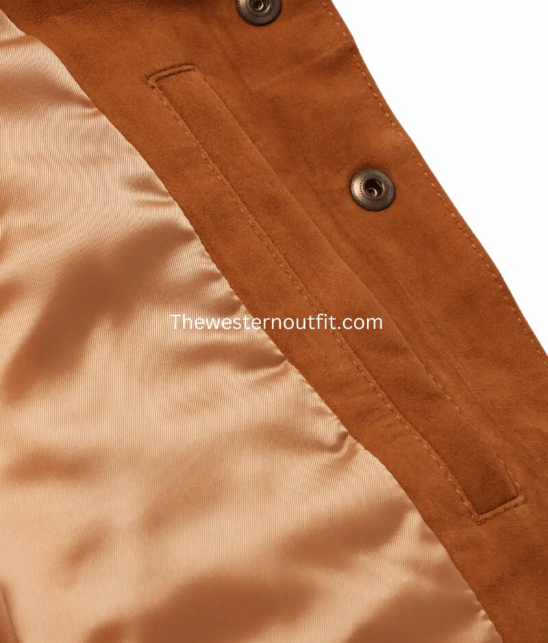 Men’s Suede Western Leather Vest - Image 5