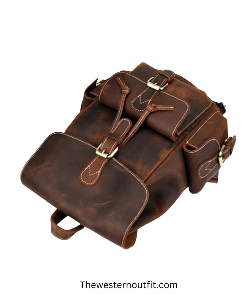 The Asmund Backpack Genuine Leather Rucksack - Image 4