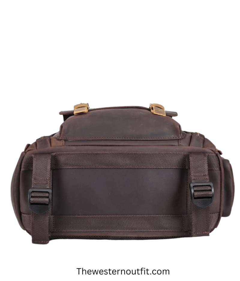 The Gaetano Leather Backpack Camera Bag with Tripod Holder - Image 4