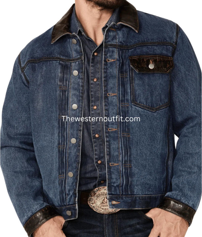 Classic Harmony Men’s Indigo Denim Jacket - Image 4