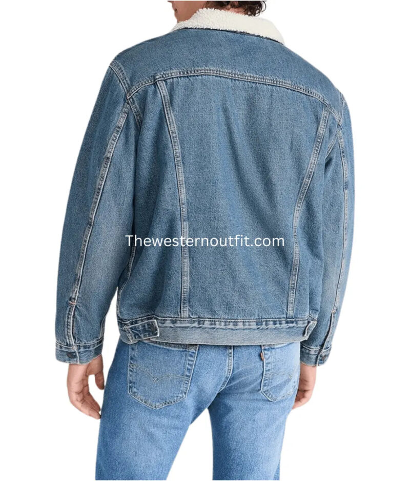 Yellowstone Kayce Dutton Blue Denim Jacket - Image 4