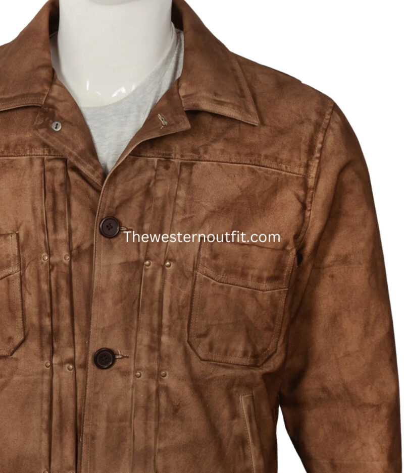 Yellowstone Series Kayce Dutton Waxed Cotton Jacket - Image 6