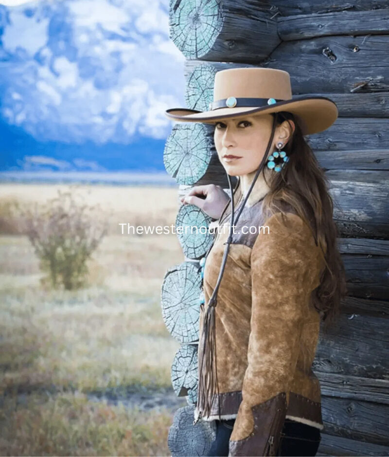 Wild West Women’s Shearling Bomber Jacket - Image 5