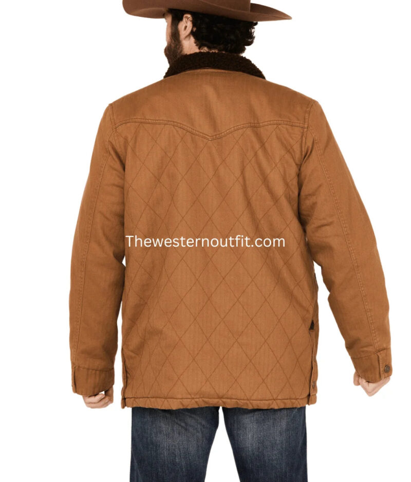 Blue Ranchwear Men's Ogden Flannel Lined Quilted Jacket - Image 5
