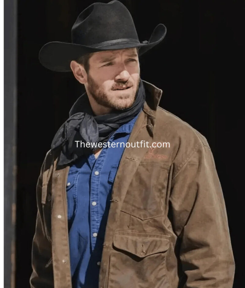 Ryan Brown Leather Jacket Ian Bohen