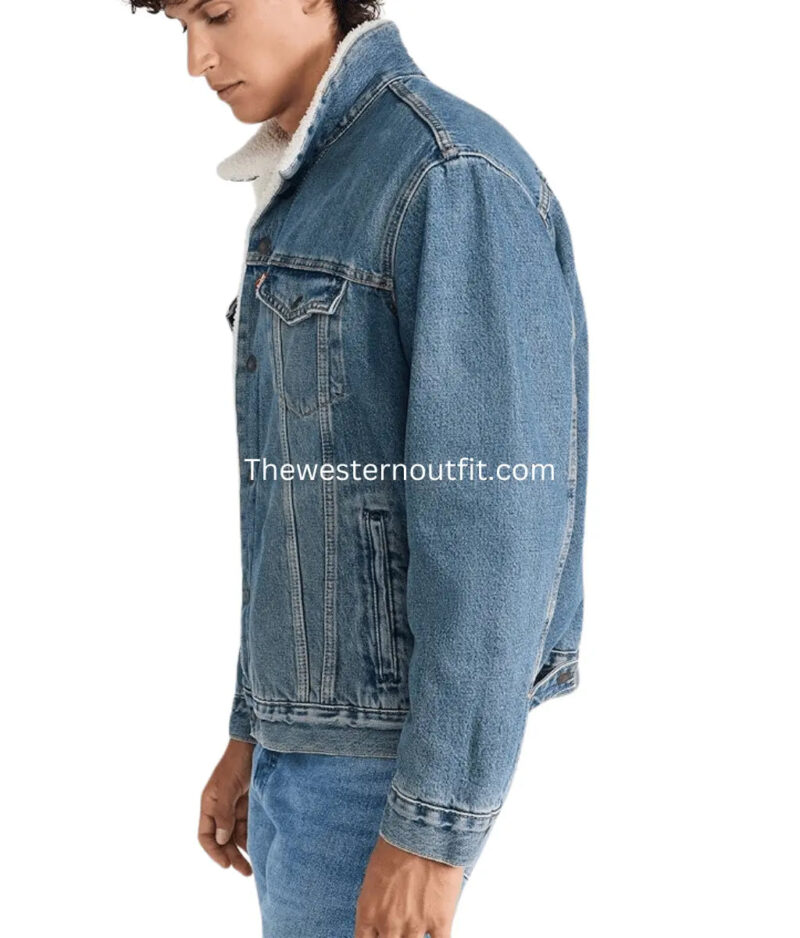 Yellowstone Kayce Dutton Blue Denim Jacket - Image 5