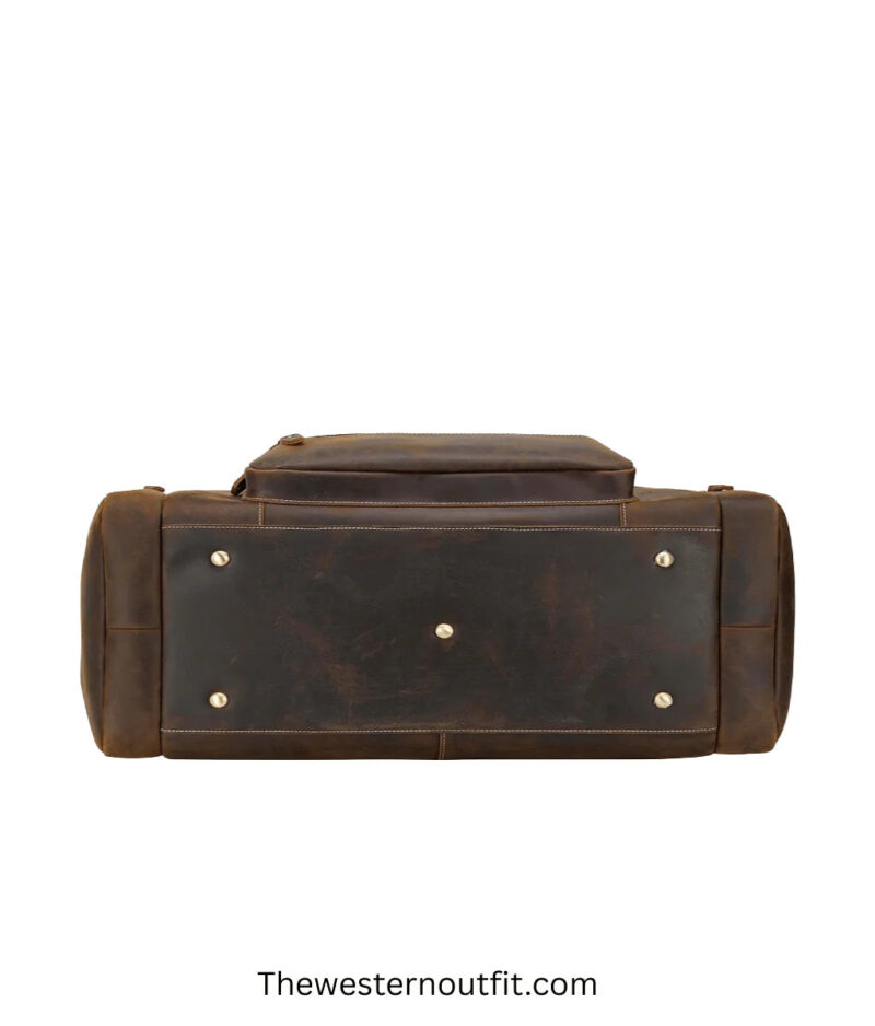 Cowhide Leather Duffle Bag - Image 10