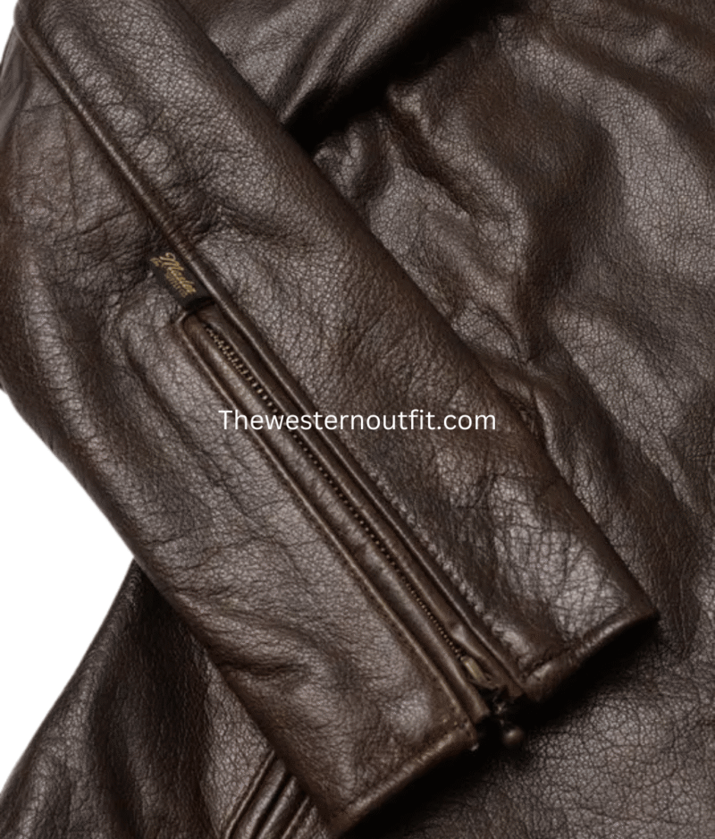 Bandera Edition Brown Leather Rider Jacket for Men - Image 7