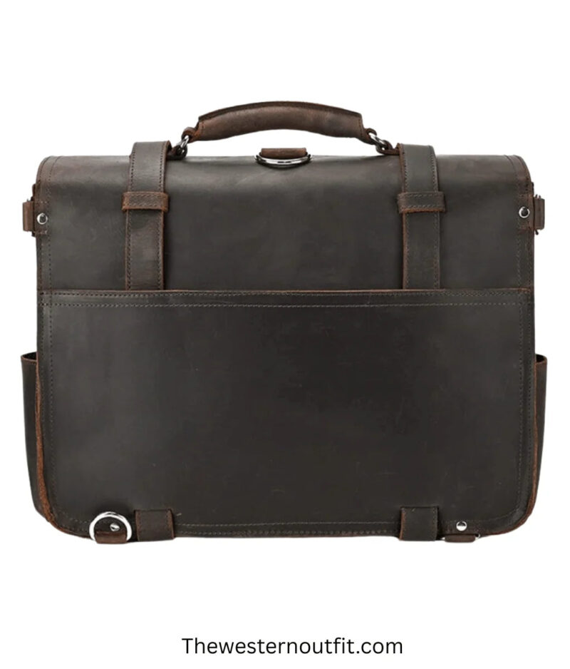 Gustav Messenger Bag Large Capacity Leather Bag - Image 8