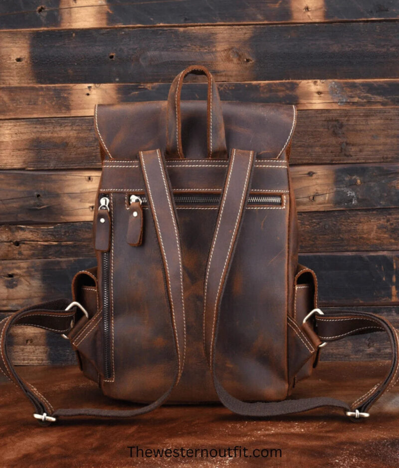 The Asmund Backpack Genuine Leather Rucksack - Image 9