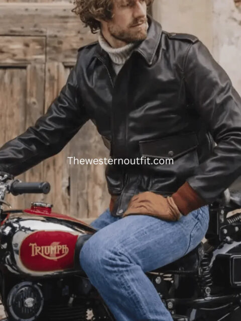 Men’s A-2 Leather Flight Brown Jacket Premium Quality