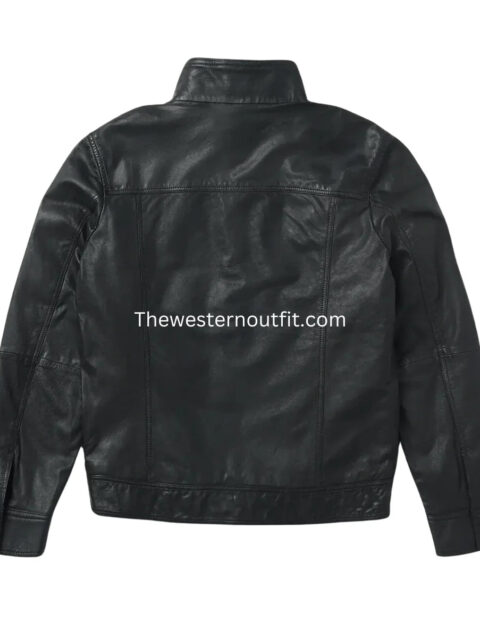 Men’s Black Genuine Leather Jacket