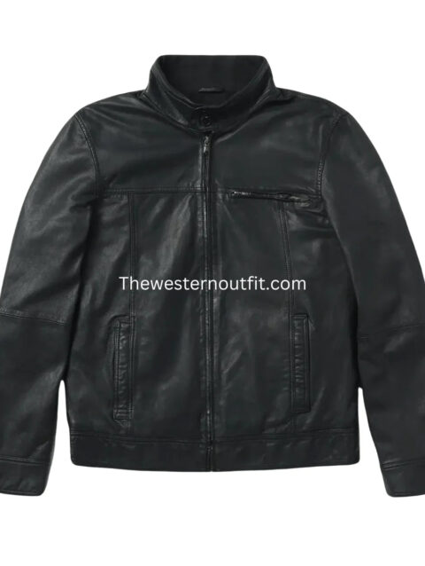 Men’s Genuine Black Leather Jacket