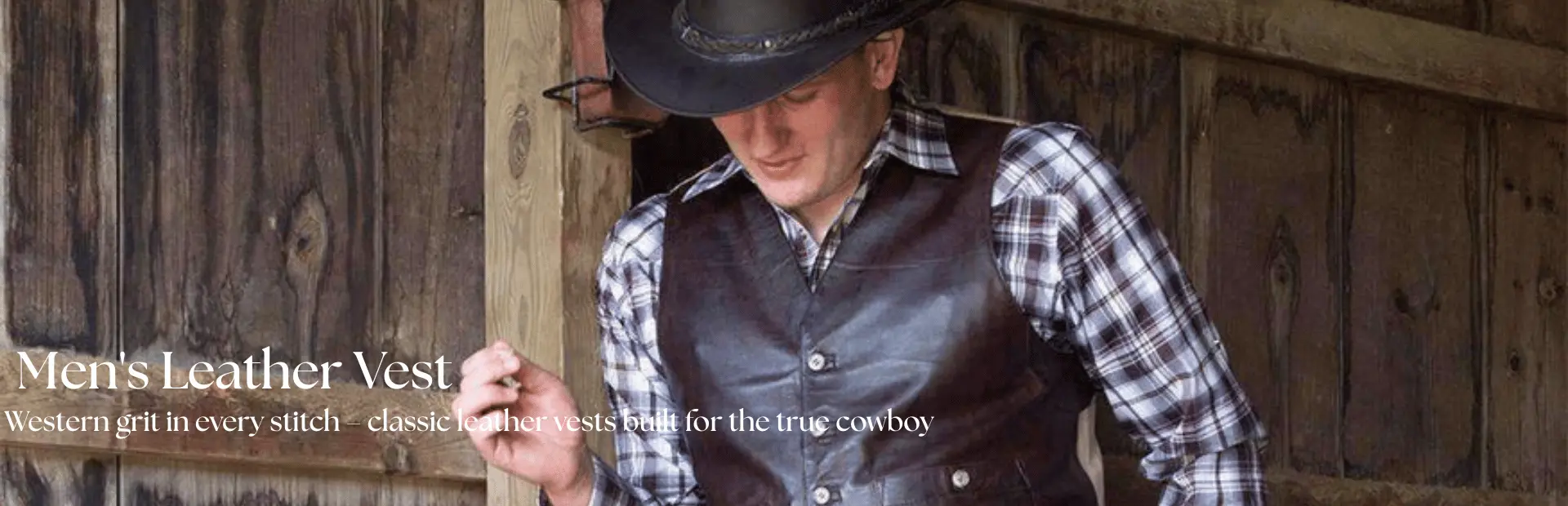 Men's Western Leather Vest