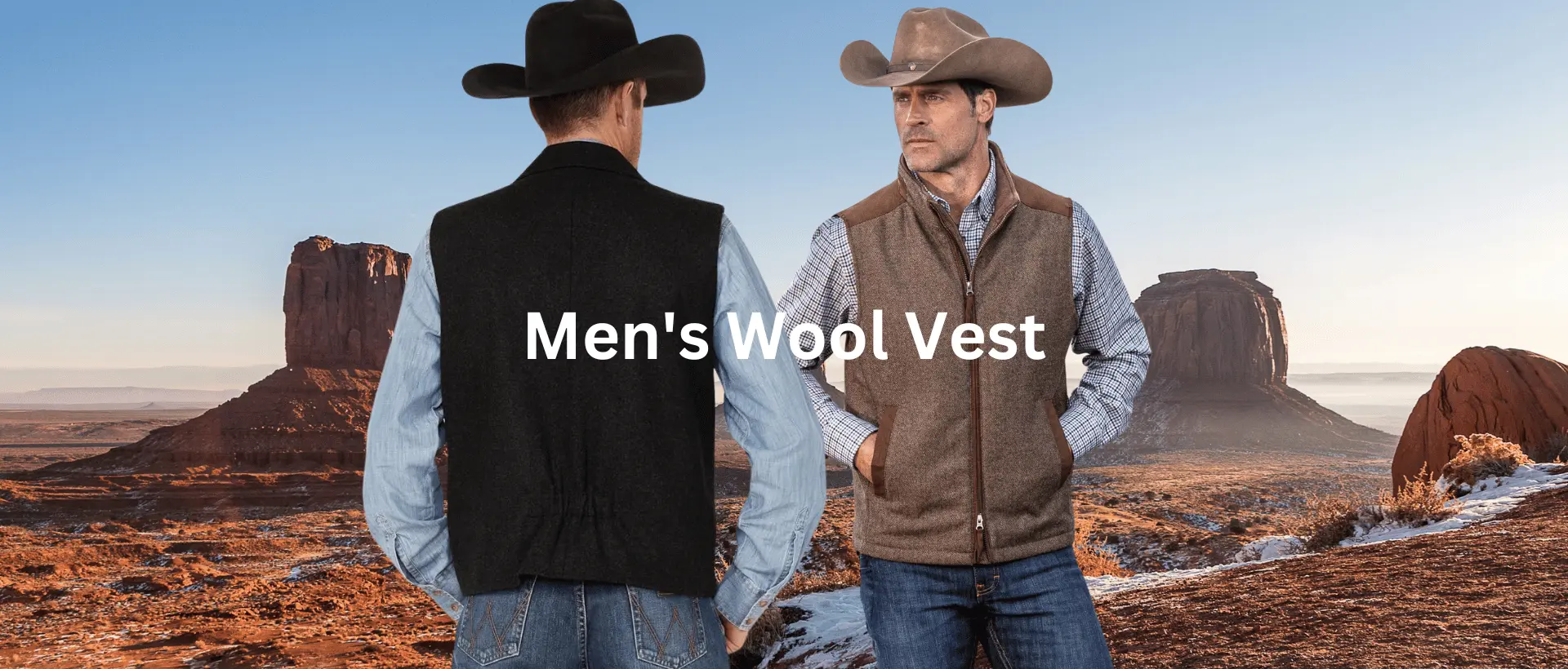Men's Western Wool Vest