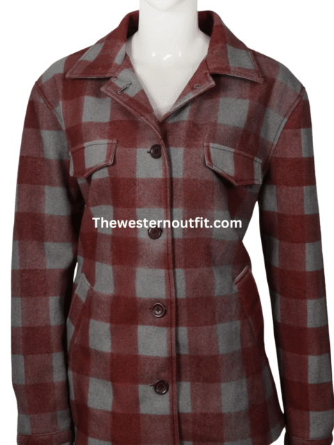 Beth Dutton Maroon Blazer Coat