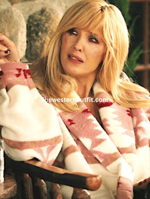 Beth Dutton SO5 Pink Printed Coat