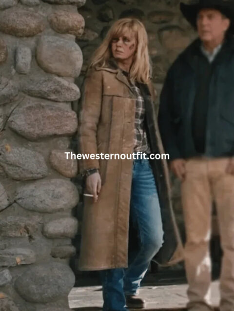 Beth Dutton Suede Leather Coat