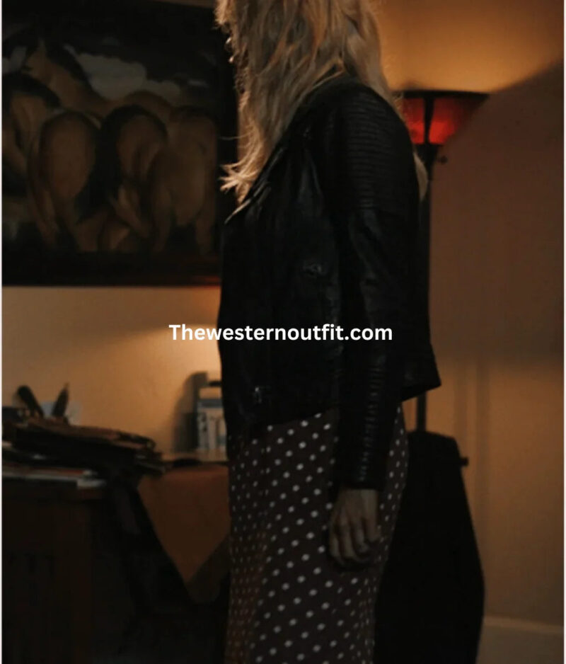Black Biker Jacket Beth Dutton