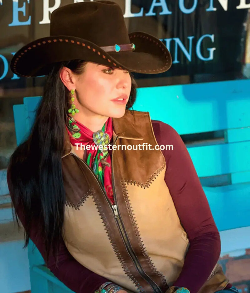 Buckskin Bomber Vest Western