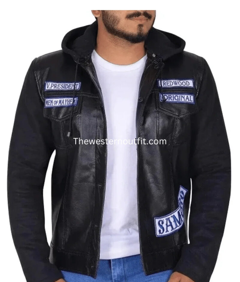 Charlie Hunnam SOA Black Vest