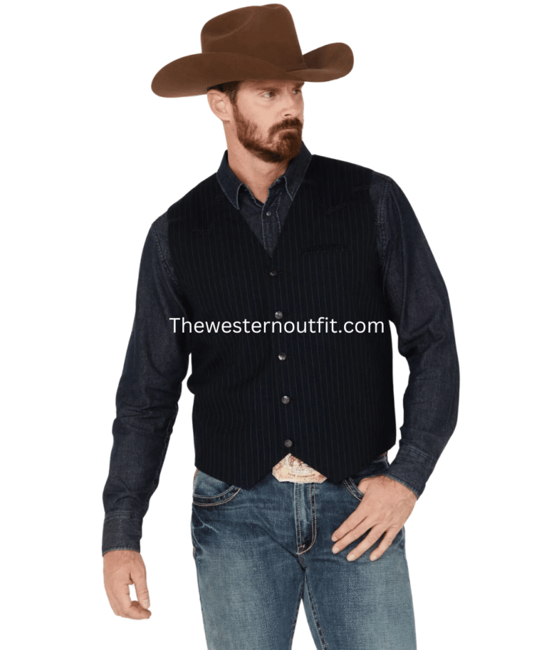Classic Men’s Pinstripe Capone Vest