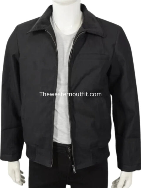 John Dutton Black Cotton Jacket