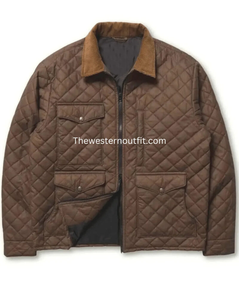 John Dutton Brown Quilted Jacket